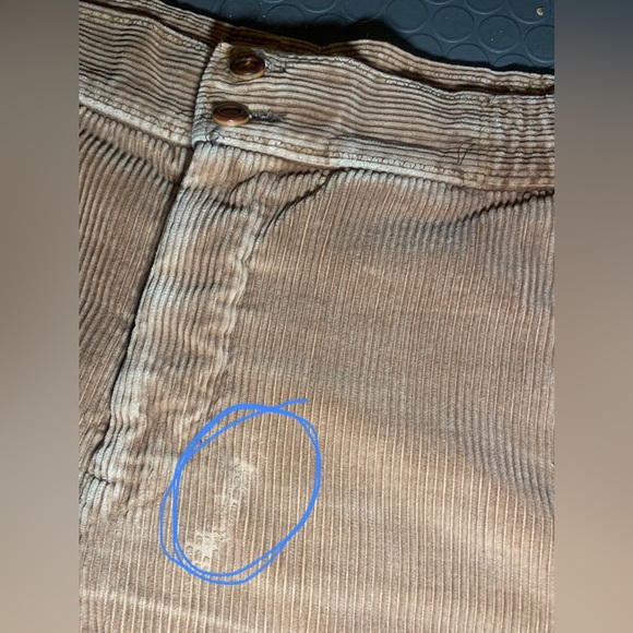 H.I.S. Vintage 1970’s Bell Bottom Flare Brown Corduroy Pants - Picture 6 of 9